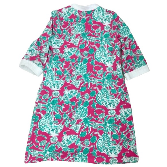 Lilly Pulitzer scorpion bowl tropical tiki bar pineapple dress. L - Picture 5 of 9